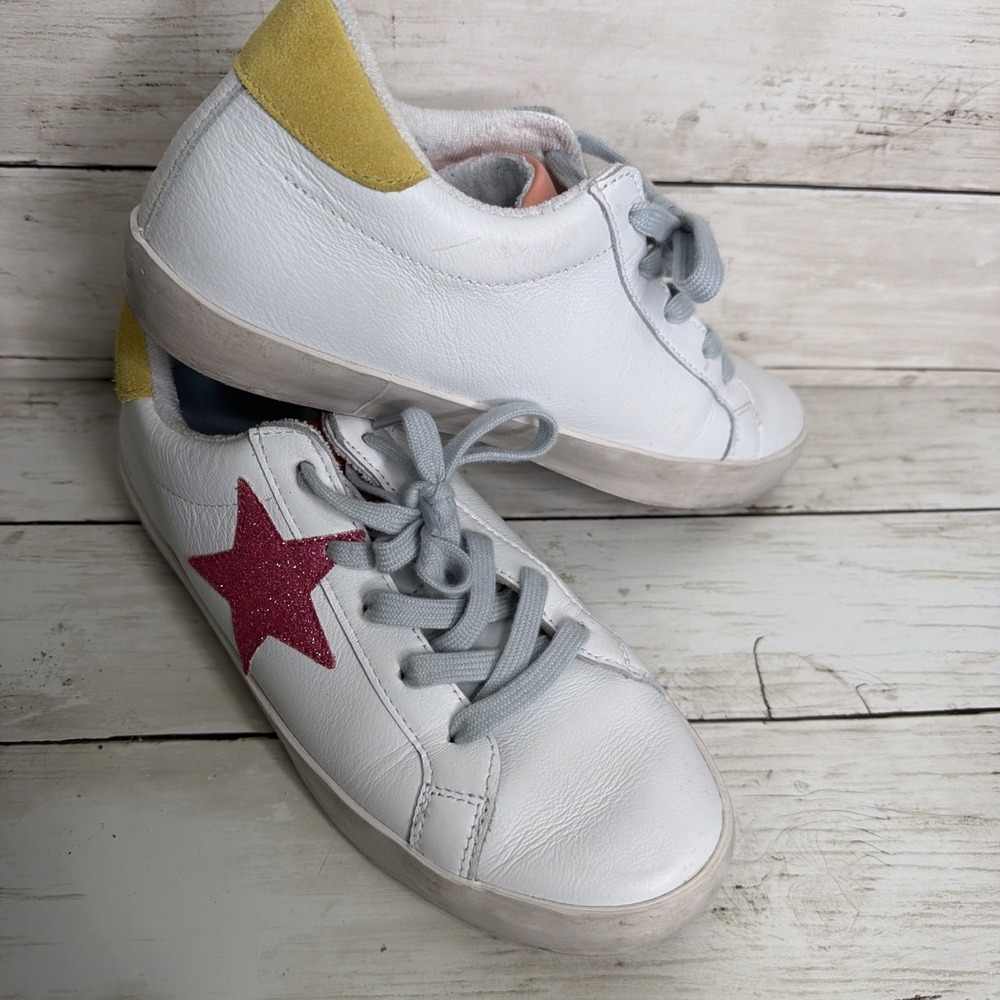 Skechers Street Los Angeles Sneaker Womens Size 7.5 White Color Block Star